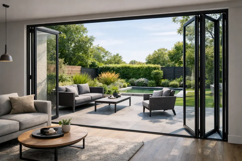 Slim Frame Bifold Doors for Modern Homes